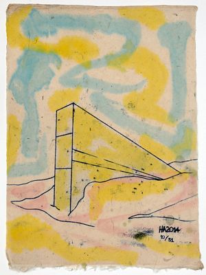 Global Seed Vault, Svalbard Monoprint 10/31